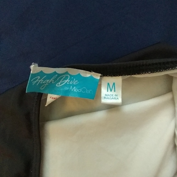 Modcloth High Dive Halter Top One piece Swim Suit - Picture 3 of 4